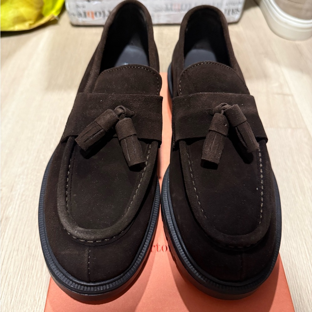 Albertobressan Suede Moccasins size 41 (US10) BRAND NEW